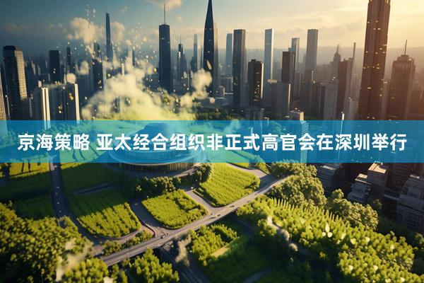 京海策略 亚太经合组织非正式高官会在深圳举行