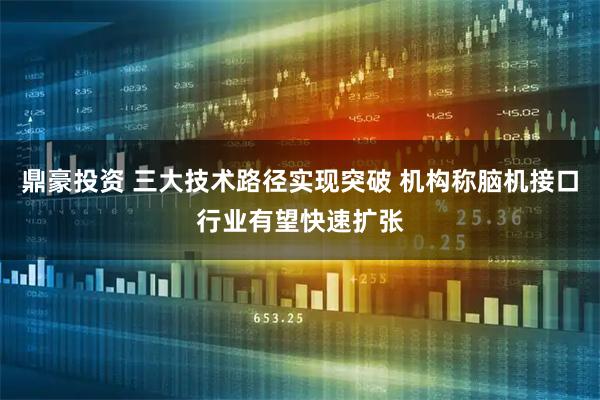 鼎豪投资 三大技术路径实现突破 机构称脑机接口行业有望快速扩张